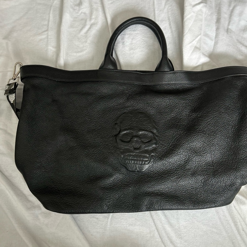 Opelle ITALIA Antonio Cristiano Leather Skull Tote Crossbody